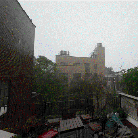 Brooklyn rainstorm