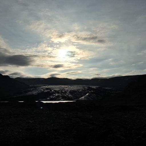 glacier sunrise